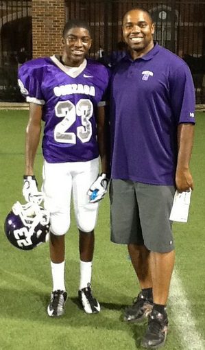 Samuel Morrison with his father, former Arizona Wildcats player and Desert Swarm member Darryl Morrison (Morrison family photo)