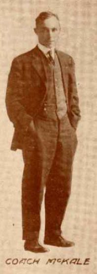 J.F. "Pop" McKale was in his first season at Arizona when the school earned its "Wildcats" nickname (Arizona Desert Yearbook)