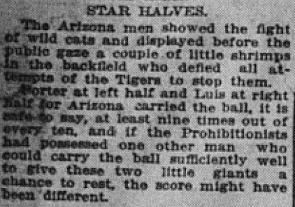 Excerpt from the Los Angeles Times' story written by Bill Henry about the Arizona-Occidental game