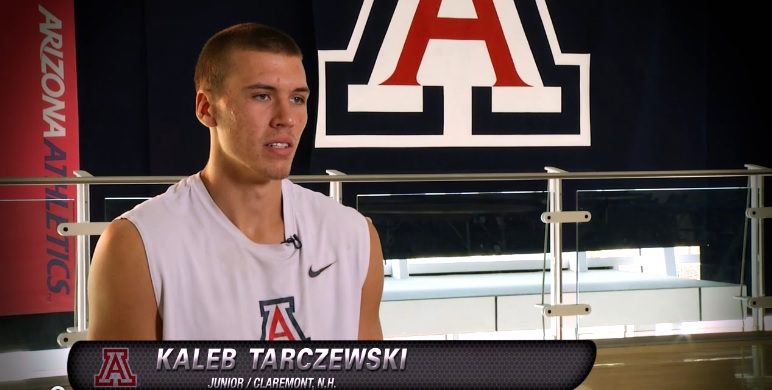 Kaleb Tarczewski has the biggest room for improvement among the Wildcats according to some fans (Pac-12 Networks video screen shot, click on photo to access video)