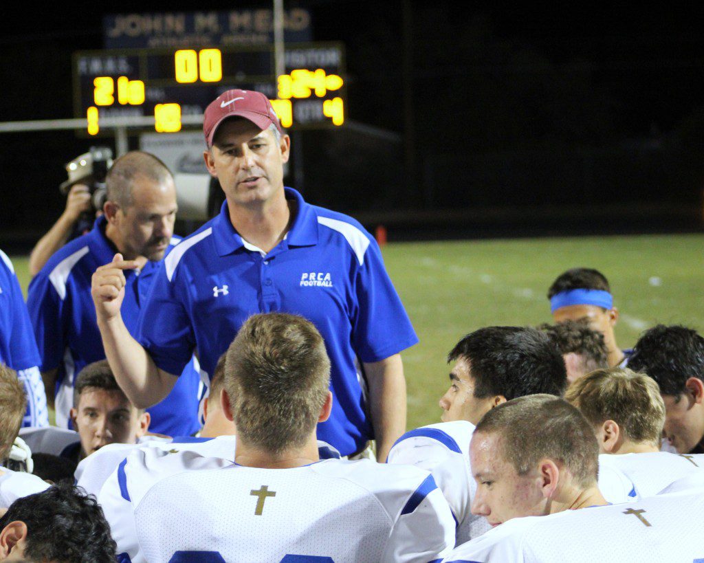 Pusch Ridge coach Troy Cropp won his 30th game since he took over in 2012. (Andy Morales/AllSportsTucson.com)