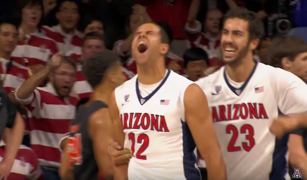 Arizona senior newcomers Ryan Anderson (12) and Mark Tollefsen lifted the Wildcats past Pacific (YouTube video)