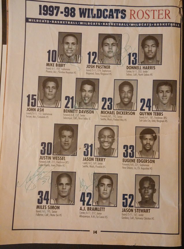Roster for 1997-98