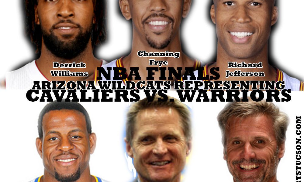 Arizona Wildcats Steve Kerr, Andre Iguodala, and Bruce Fraser win